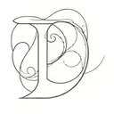 letter D tattoo design idea