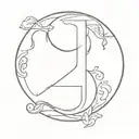 letter D tattoo design idea