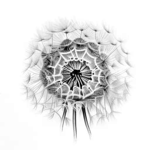 Dandelion tattoo design idea