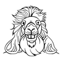 Camel, Lion and Child tattoo design idea