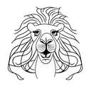 Camel, Lion and Child tattoo design idea