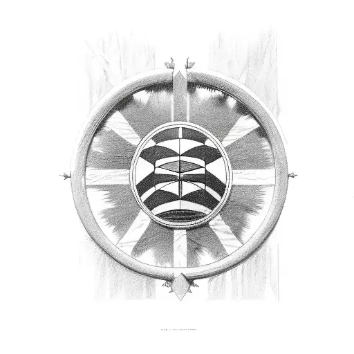 iroquois people flag and BMW logo tattoo design idea