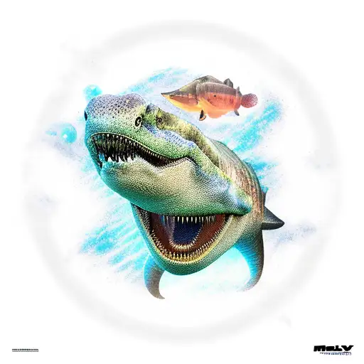 mosasaurus  tattoo design idea