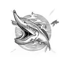 mosasaurus  tattoo design idea
