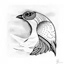 Bird tattoo design idea