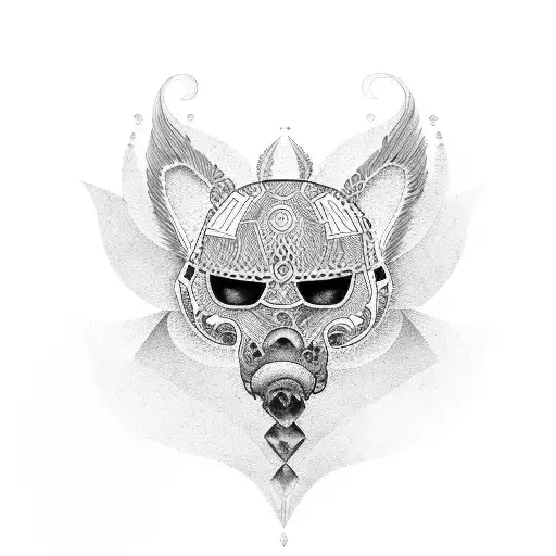 Mexican and black family  tattoo design idea