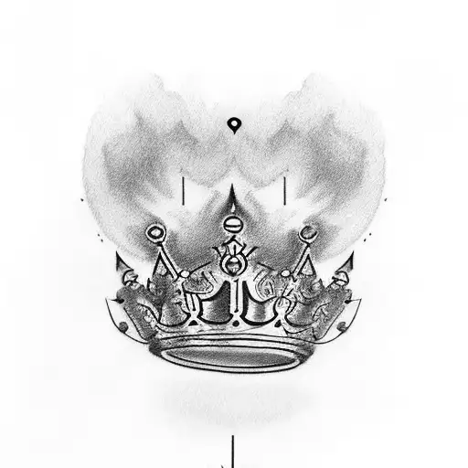 Hi, I want a couple's tattoo for me and my partner. She will tattoo a king's crown with the number 13, and I will tattoo tattoo design idea