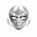 mask prometheus from ds tattoo design idea