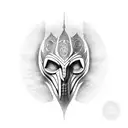 mask prometheus from ds tattoo design idea