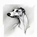 whippet tattoo design idea