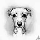 whippet tattoo design idea