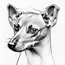 whippet tattoo design idea