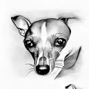 whippet tattoo design idea