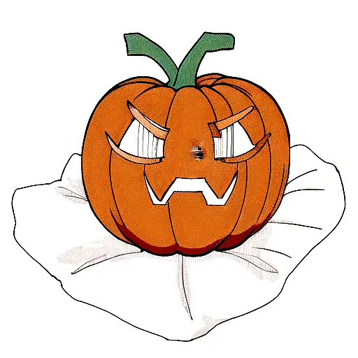 pumpkin tattoo design idea