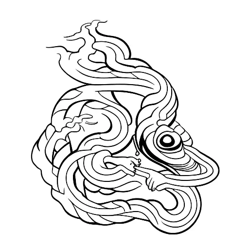 cobra do Eterno retorno   tattoo design idea