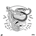 cobra do Eterno retorno   tattoo design idea