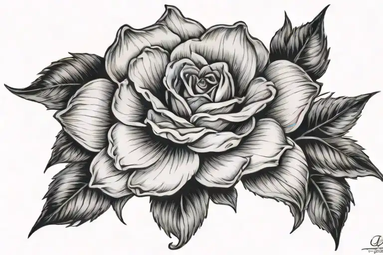 Diana Rose tattoo design idea