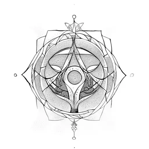 alchemy tree of life tattoo design idea
