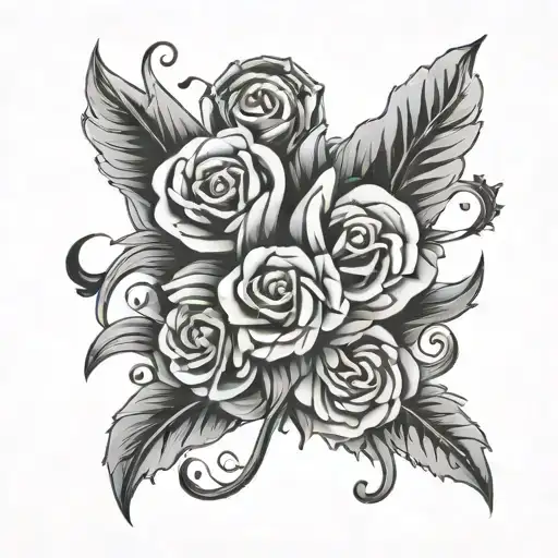 M squared tattoo design idea