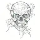 scull tattoo design idea