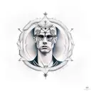 Virgo male  tattoo design idea