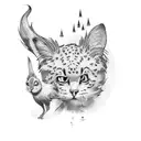 Mom and son tattoo design idea