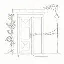 door pathway tattoo design idea