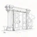 two doors open choosing crossroad tattoo design idea