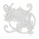 Labyrinth tattoo design idea