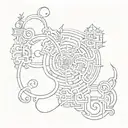 Labyrinth tattoo design idea