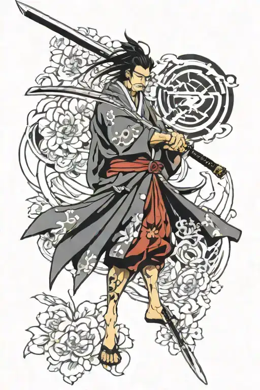 samurai champloo Mugen sword tattoo design idea