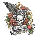 forgiven tattoo design idea