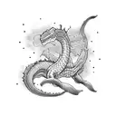 ogopogo lake monster tattoo design idea