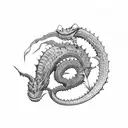 ogopogo lake monster tattoo design idea