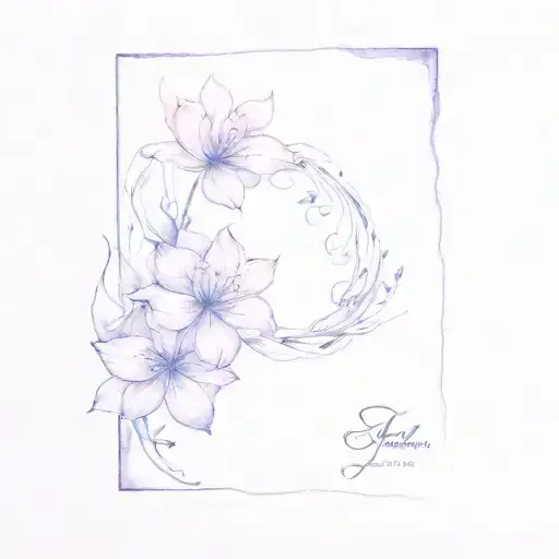 the shape done with brush strokes   tattoo design idea