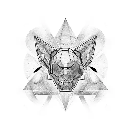 Detroit techno music tattoo design idea