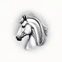 horse tattoo design idea