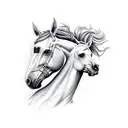 horse tattoo design idea