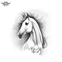 horse tattoo design idea