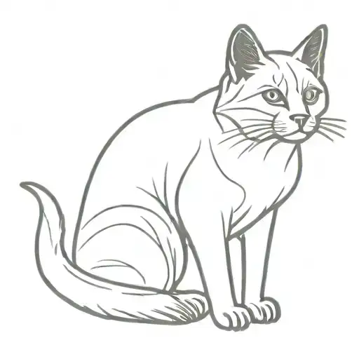 Coon cat with face is brutal gloomy orthodox church tattoo design idea