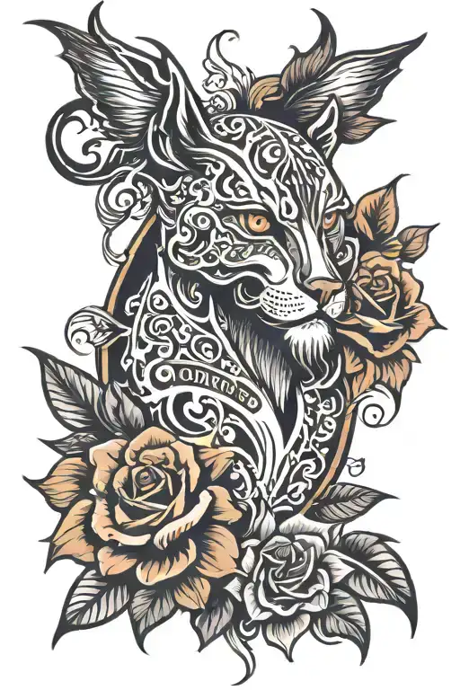 neo traditional, on throat chest and neck, tattoo tattoo design idea