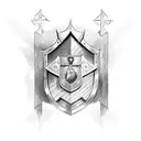 knight templars cross with shield tattoo design idea