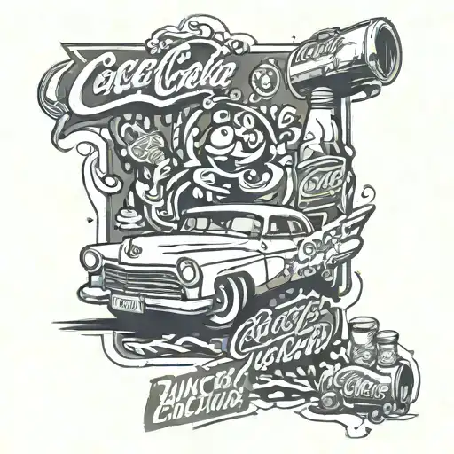cars coca cola mentos uncle tattoo design idea