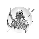 ninja tattoo design idea