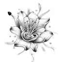 White Lily and California Poppy tattoo design idea