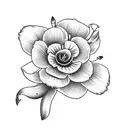 White Lily and California Poppy tattoo design idea