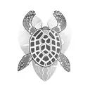 Turtle polynesian  tattoo design idea