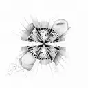 ice cube melting  tattoo design idea