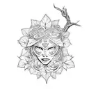 Ivy tattoo design idea