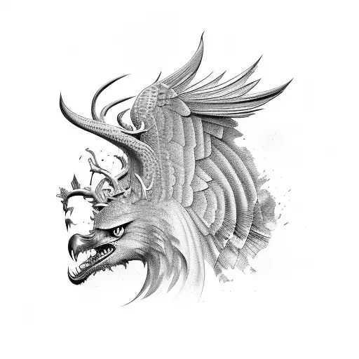 Griffin tattoo design idea
